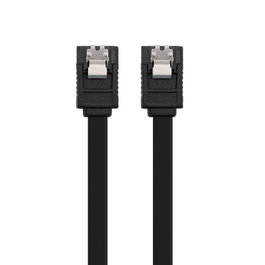 Nanocable Cable de Datos SATA III 6G con Anclajes, 0.5m, Negro